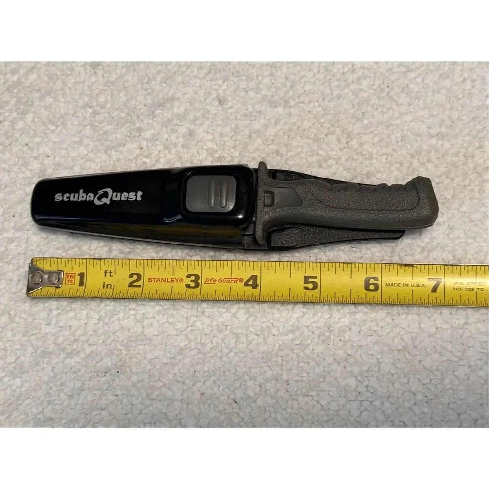 Scuba Quest Blunt Tip Diving Knife With Sheath